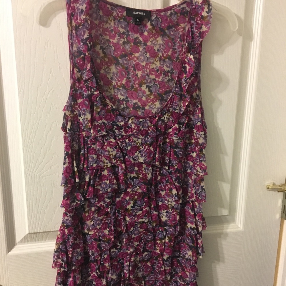 Express ruffle blouse pink